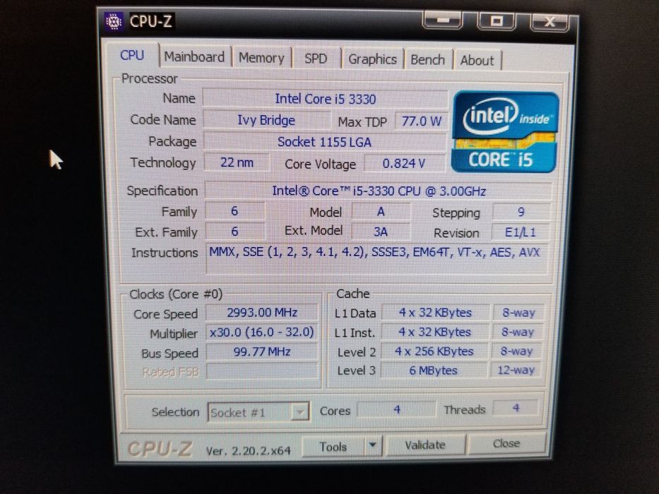 Компьютер core i5 3330, 8gb, hdd 500gb