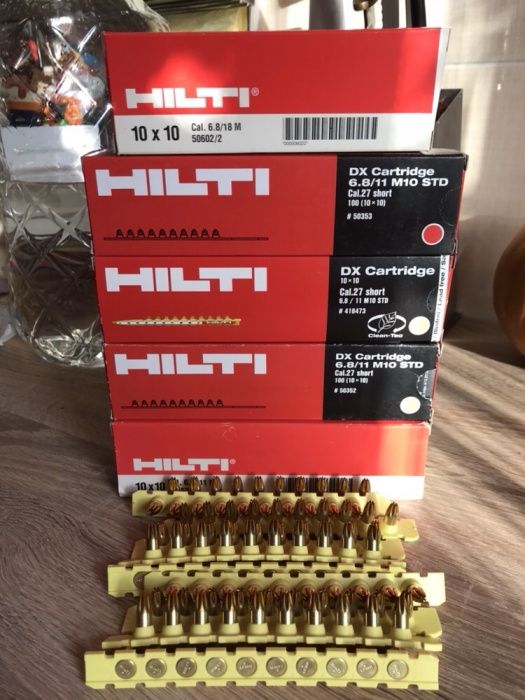 Hilti Патроны  гвоздь дюбель газ шурупы в ленте dx76,460 gx120 bx3