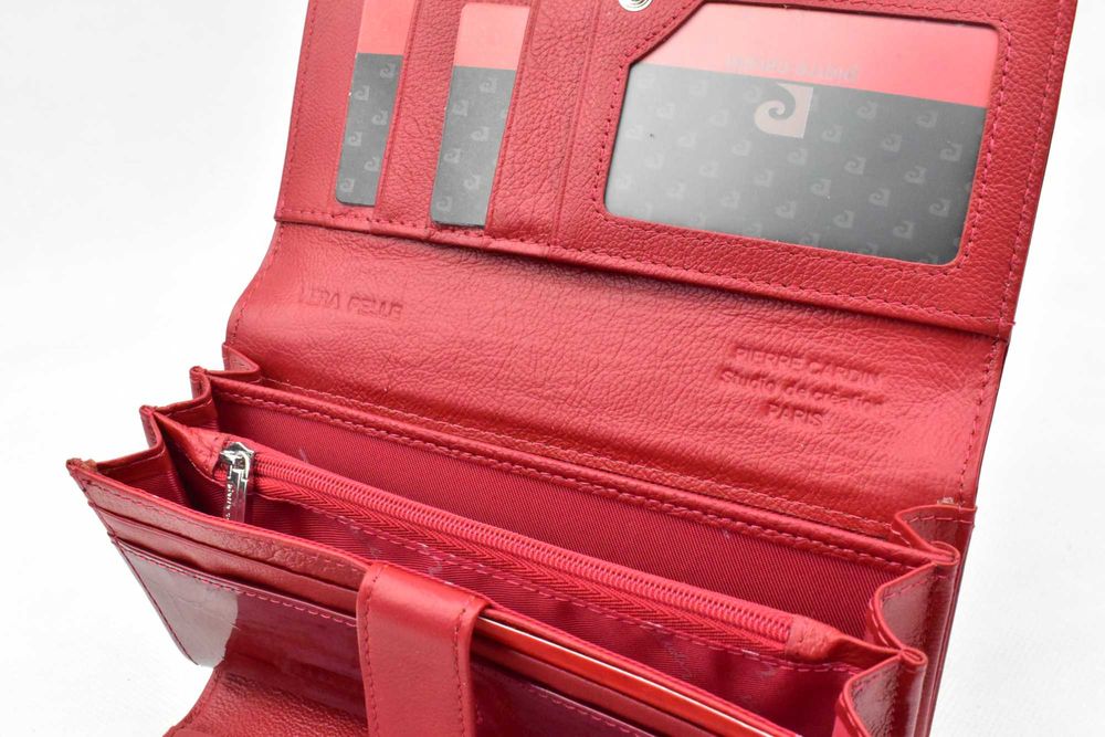 Portfel damski Pierre Cardin Red Leaf kolor czerwony