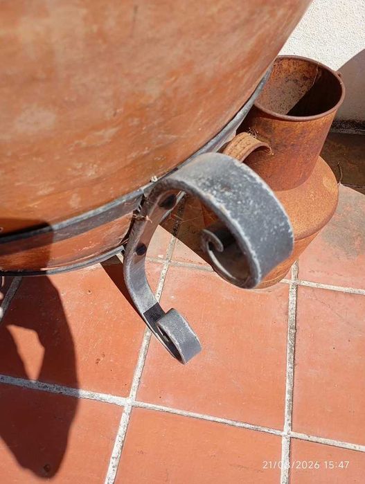 Pote de Barro Vidrado Grande Porte