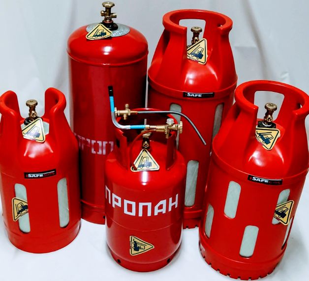 Газовый баллон автопогрузчиков кара Вентиль сифонной трубкой газовий