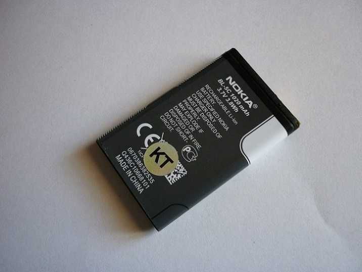 Аккумулятор, батарея на Nokia,  BL-5C, Емкость (mAh): 1020