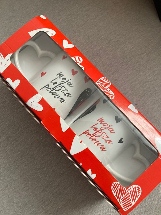 Fajny prezent nie tylko  na Walentynki - zestaw kubków dla zakochanych