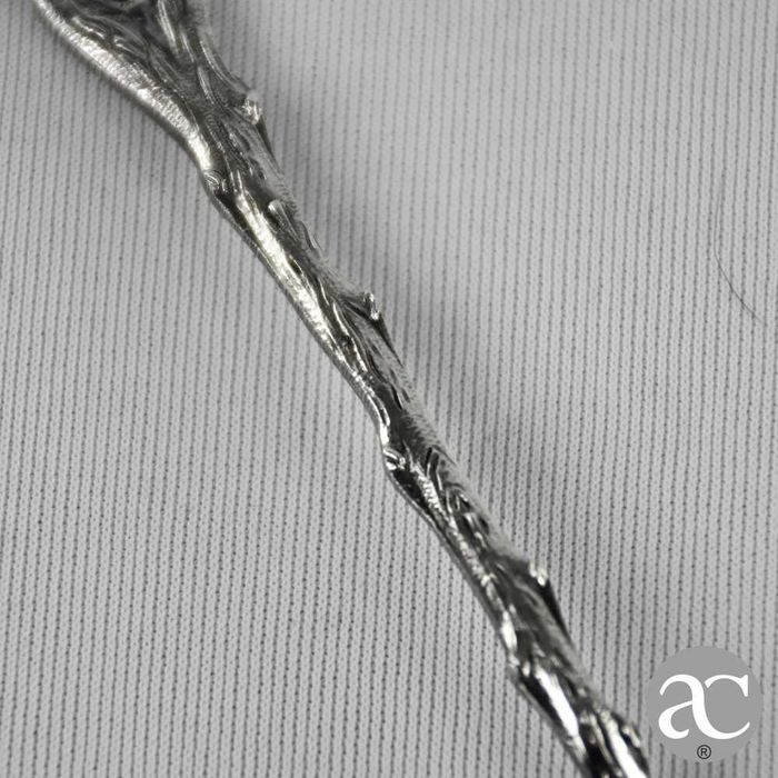 Colher de Souvenir forma de folha brasão e inscrição no cabo “Ajaccio”