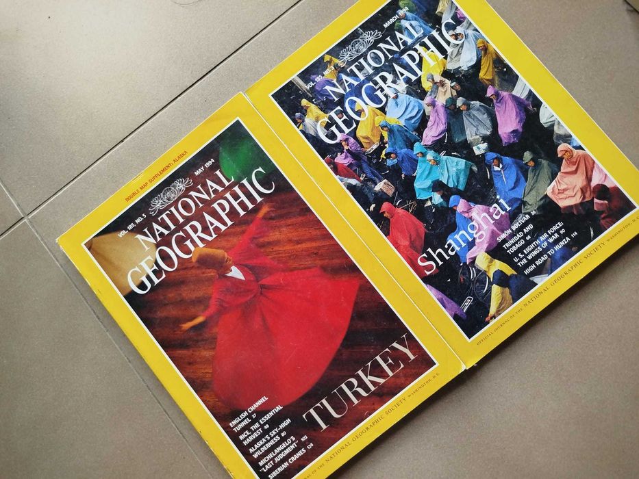 Revistas National Geographic antigas em Inglês