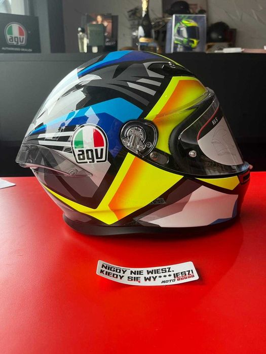 Kask AGV K6 S JOAN Black/Blue/Yellow !Rozmiar 'S!