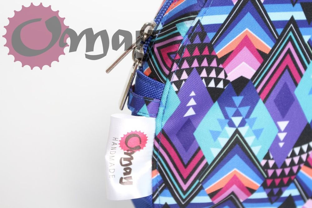 Niebieski organizer do OBAG MOON LIGHT mozaika chaber 2 kieszenie OMAY