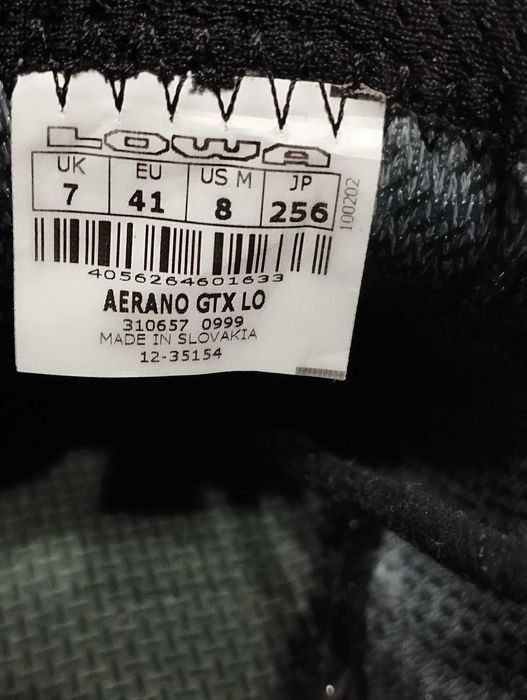 Lowa Aerano GTX buty trekkingowe z membraną Gore Tex size 41