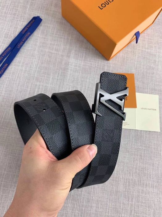 Мужской ремень Louis Vuitton в подарочном наборе  чоловічий ремінь луі