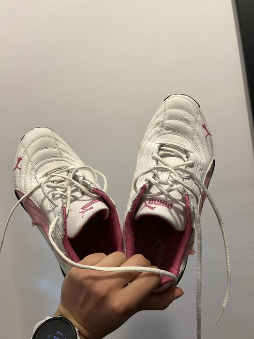 Puma buty podobne do speedcat biale z rozowym