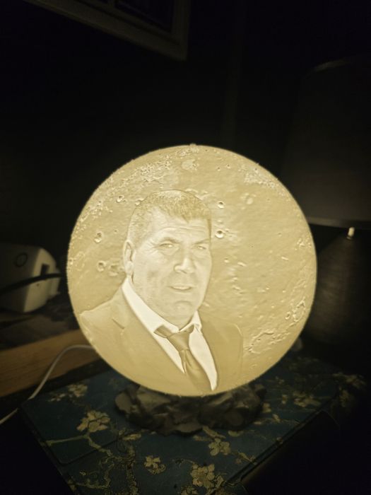 Globo luminária com foto