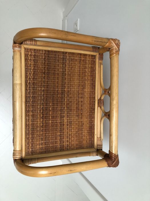 Vintage komoda rattanowa