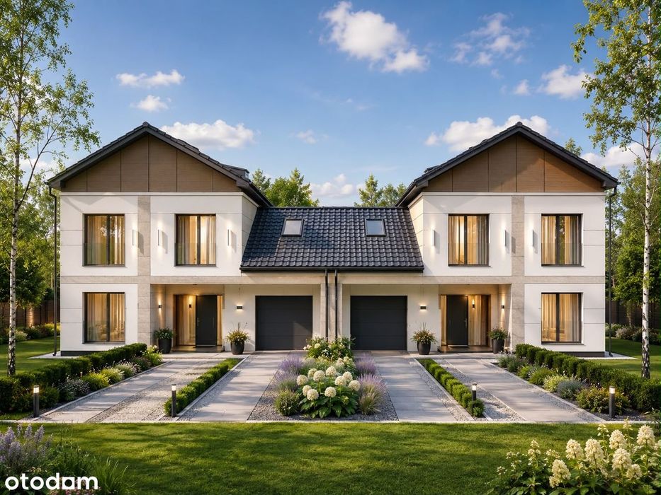 Nowoczesny dom 152m2 przy lasku brzozowym|Lutynia|działka 420m2