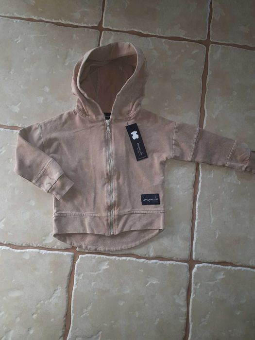 beżowa bluza chłopięca, Despacito, r. 116