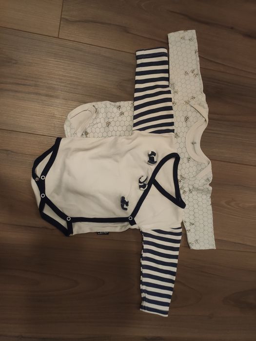 Body niemowlęce r 50 długi rękaw 2 szt