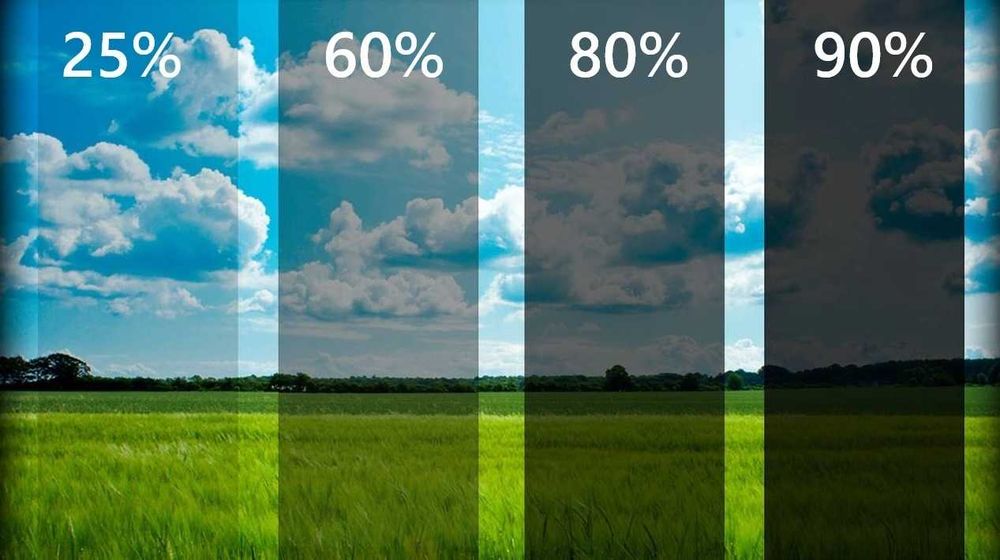 Folia do przyciemniania szyb okien czarna przyciemniająca 152cm