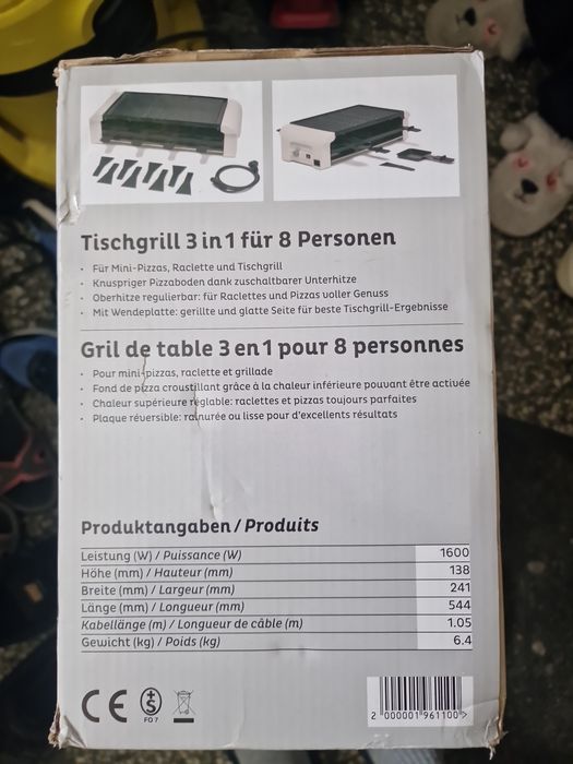 Grill Elektryczny 3 w 1 na 8 osób