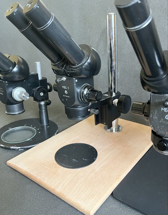 Мікроскоп МБС-1 на різних видах штативів та фокусом 64-180