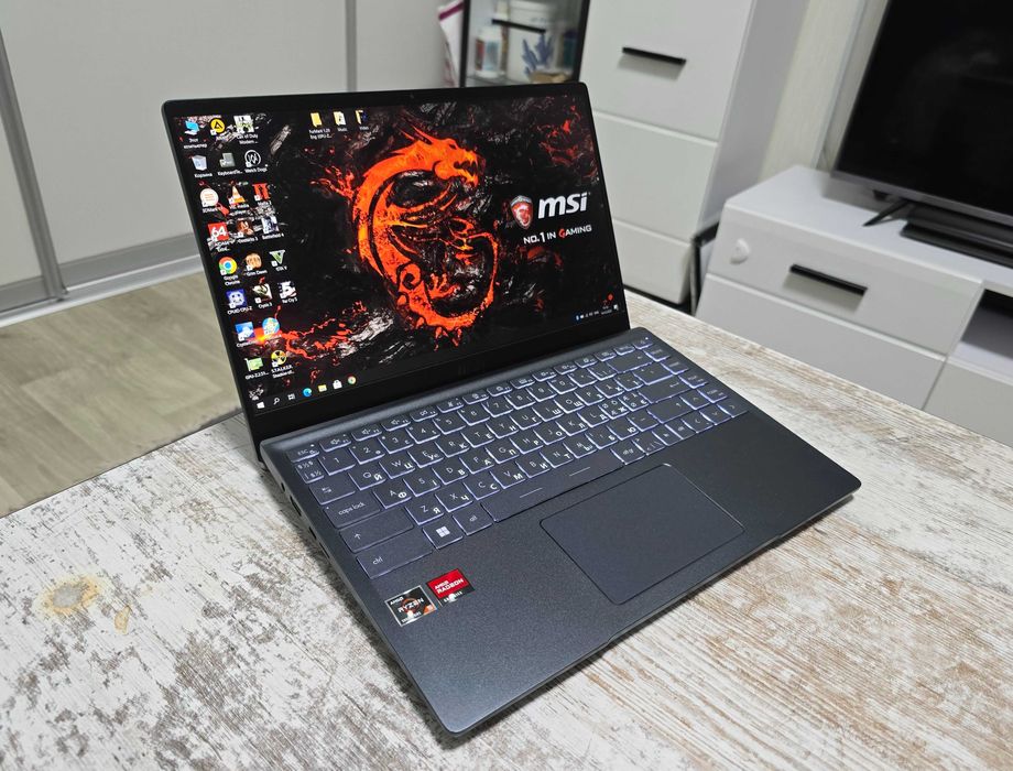 2023г.Игровой MSI (Ryzen 5 5500/Radeon RX/16GB DDR4/512GB SSD/АКБ 5ч)