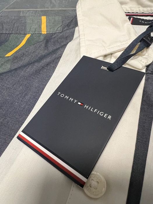 Nowa z metką koszula Tommy Hilfiger - przewiewna, - Rozmiar S Fit M/L