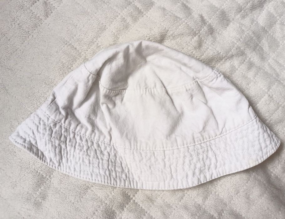 Biały kapelusz na lato rozmiar 46/48 cm