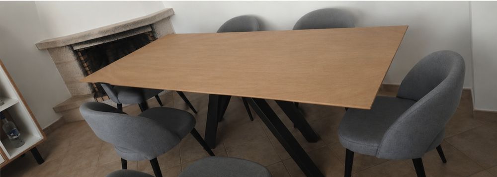 Mesa de Jantar madeira carvalho