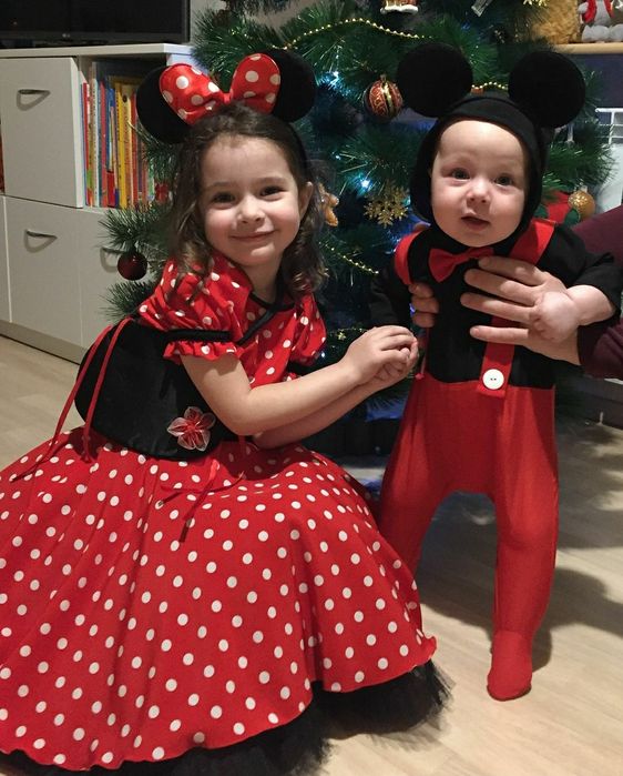 Костюм-человечек Микки Маус 4-6мес