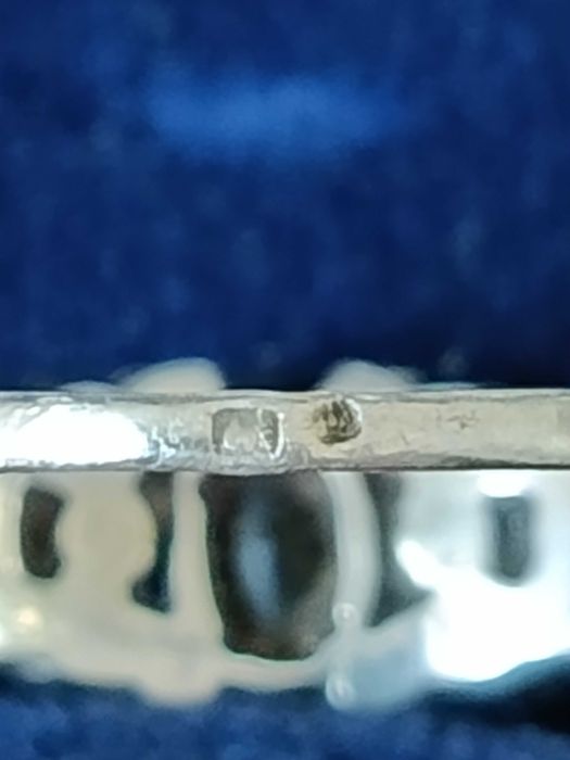 Anel Antigo Prata e Ouro Português Contrastado 1,7 gr Tamanho 20