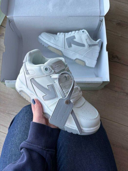 [БЕЗ ПЕРЕДПЛАТ]Кросівки Off-White Out of office Grey сірі офвайт офіс