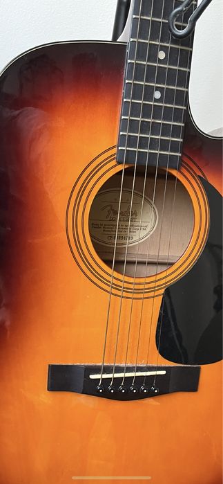 Guitarra Electroacústica Fender DG-5 SBST + Suporte