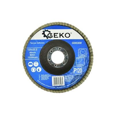 Tarcza listkowa 125mm P120 Geko