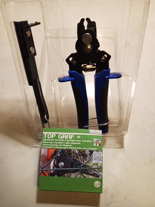 Zszywacz / Klipsownicado siatki profesjonalny EDMA TOP GRAF 16 – NOWY