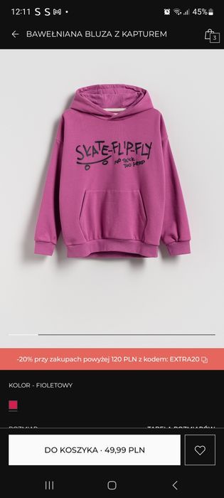 Reserved bluza chłopięca r.158