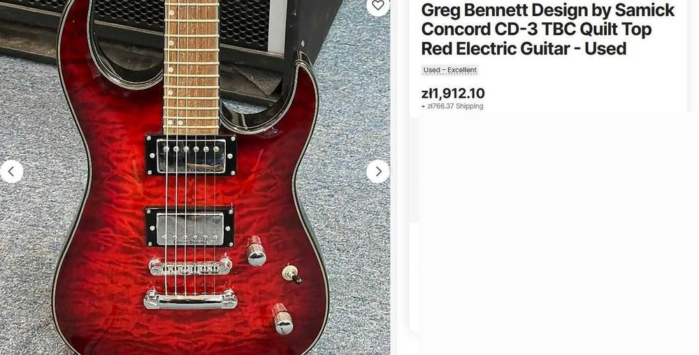 gitara elektryczna samick