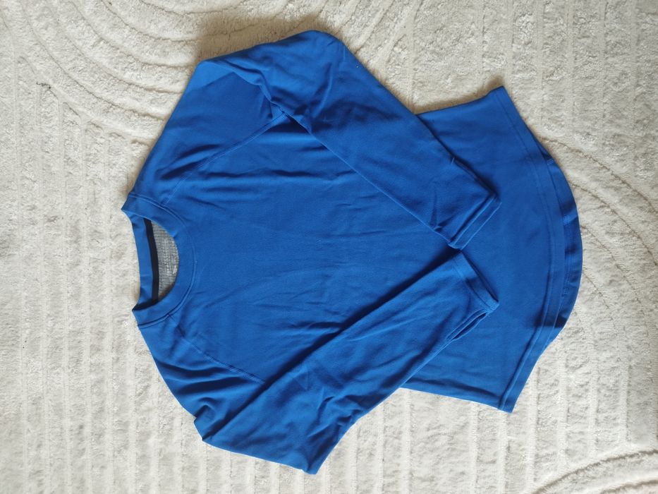 Nowa bluzka sportowa z długim rękawem UV UPF 50+ Rozmiar L chabrowa / niebieska