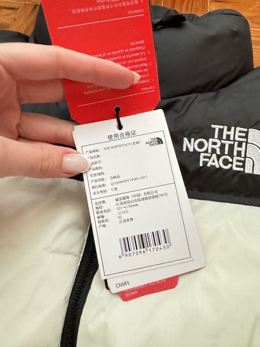 casaco The North Face branco e preto