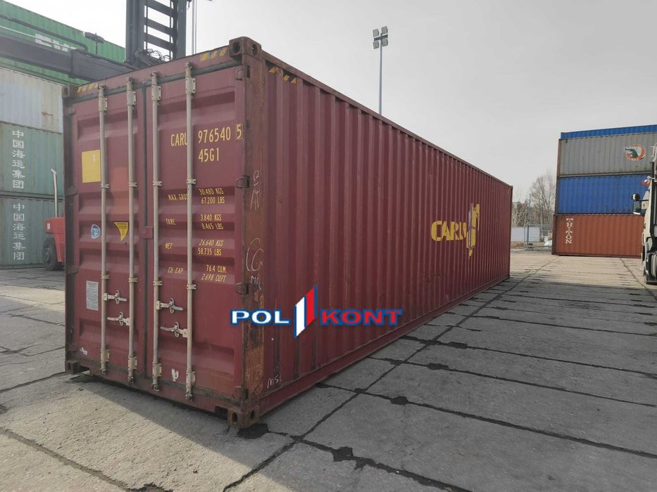 Kontener morski 12 metrowy, 40 HC wysoki / PZ