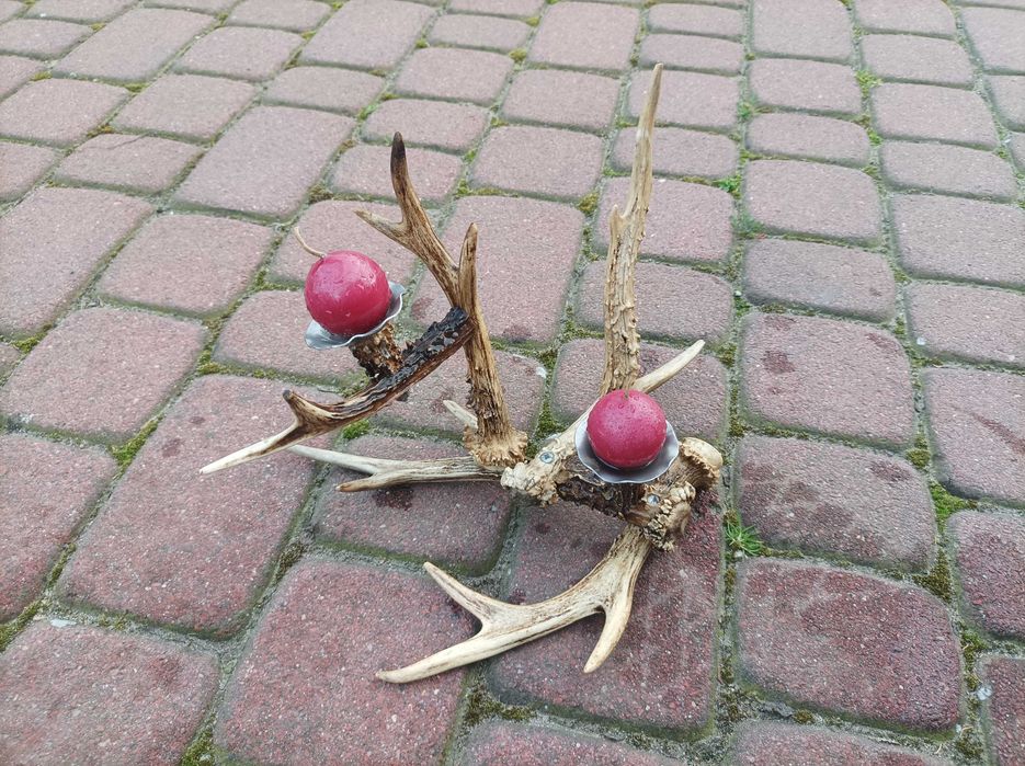 Świecznik z Poroży Rogów