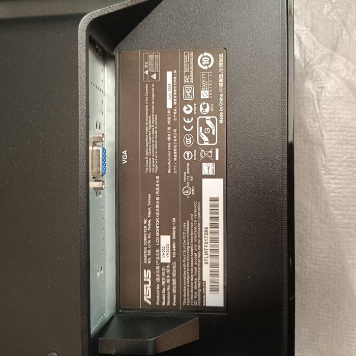 Monitor Asus vh222d full hd 22"