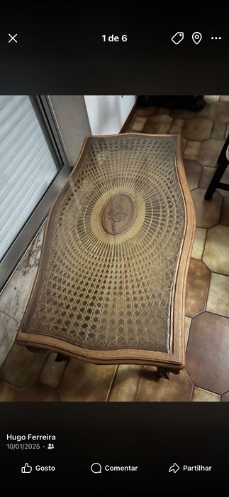 Vendo mesa de centro antiga