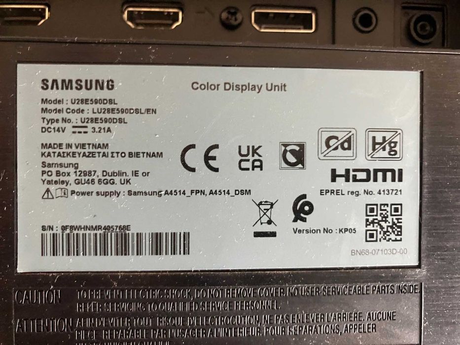 monitor Samsung U28E590D8L