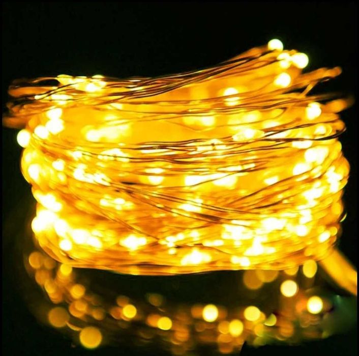 Акція! Гірлянда 5 метрів 50 LED на батарейках Капля Роси + ОПТ/ГУРТ