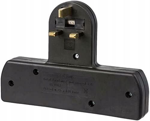 outlet adapter invero 3-drożny rozdzielacz gniazda 13a uk