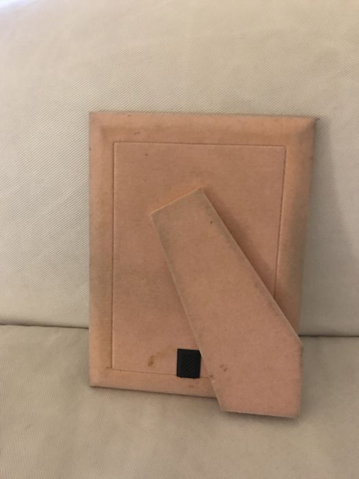 Moldura de prata para bebe menina