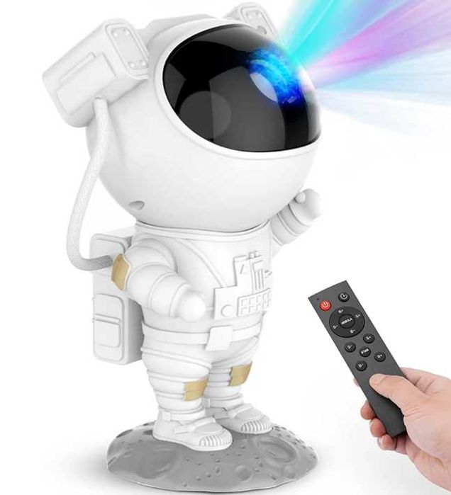 Projektor gwiazd lampka nocna led astronauta dla dzieci rzutnik pilot
