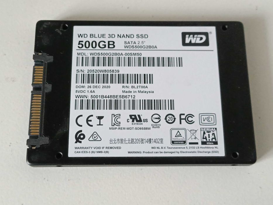 500Gb SSD диск WD SATA 2.5"