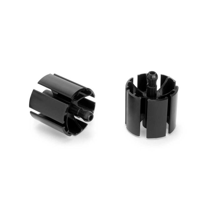 Coluna passa-cabos Hexa, Plástico, Preto