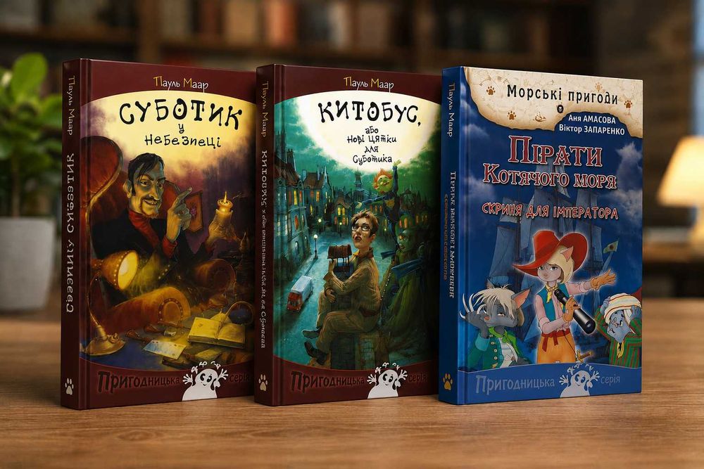 Книги для дітей СЕТ (3шт). Суботик (Пауль Маар) та Пірати котячого моря