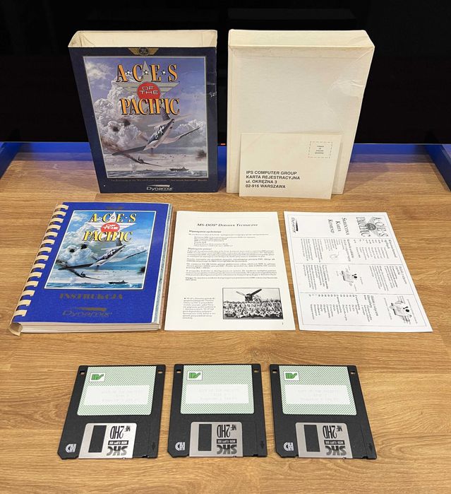 Aces of the Pacific 3,5" (PC PL 1992) BIG BOX polskie wydanie IPS