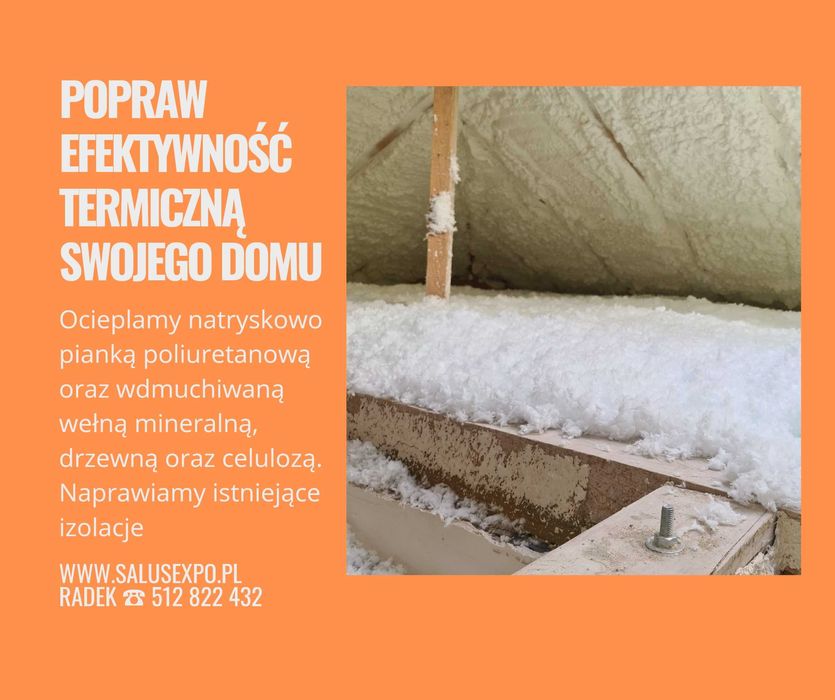 Ocieplenia wełną , celulozą, Naprawa ocieplenia poddaszy